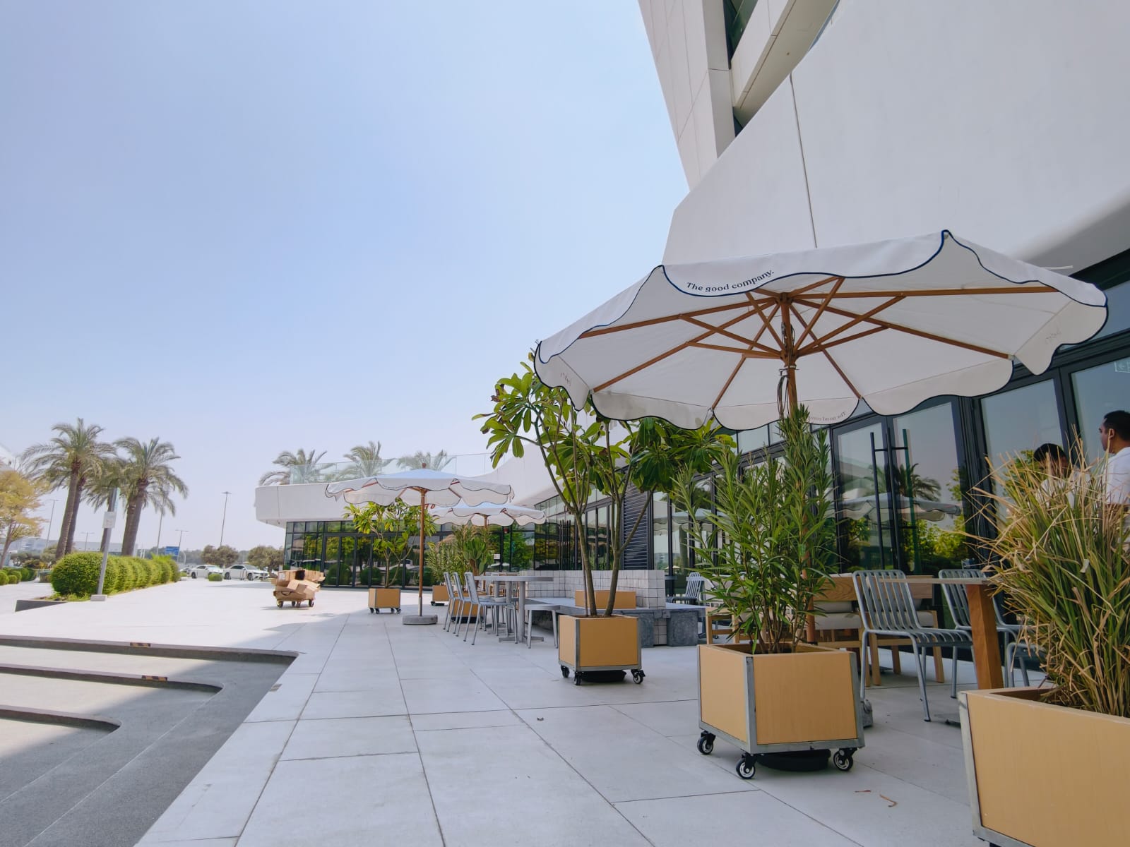 Piazza Umbrellas Installed in Abu Dhabi